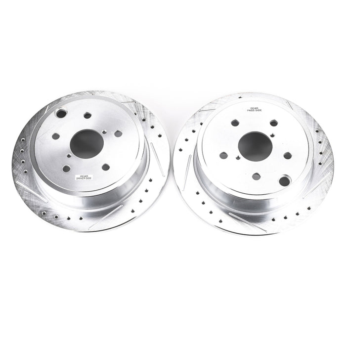 Disques de frein arrière Power Stop 15-19 Subaru WRX Evolution percés et fendus - Paire