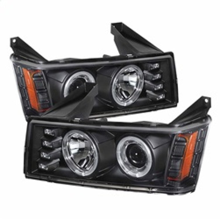 Spyder Chevy Colorado 04-12 Projector Headlights Halogen- LED Halo Blk PRO-YD-CCO04-HL-BK