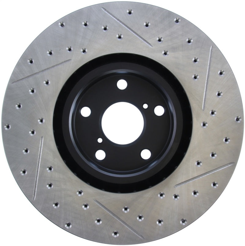 StopTech 14 Lexus IS Slotted & Drilled Front Right Rotor