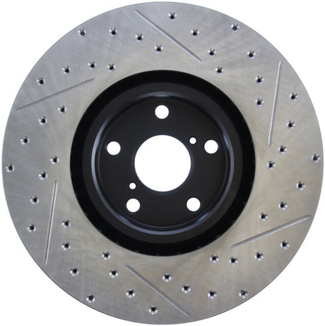 StopTech 14 Lexus IS Slotted & Drilled Front Right Rotor