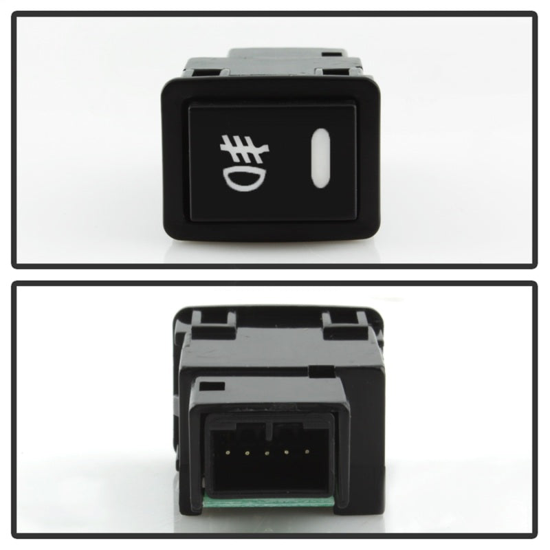 Feux antibrouillard OEM Spyder 17-18 Nissan Rogue (modèles sport UNIQUEMENT) avec interrupteur - Transparent (FL-NR2017-SP-C)