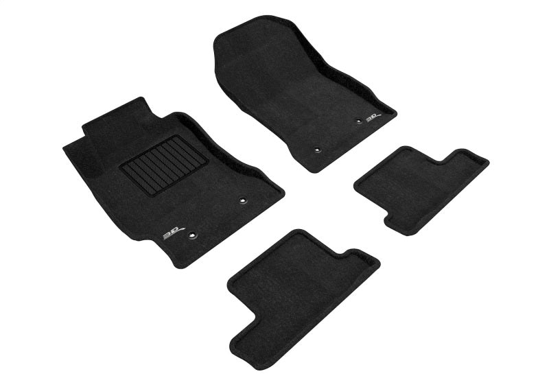 Ensemble de tapis de sol 3D Maxpider 13-20 Subaru Brz Elegant 1ère et 2ème rangée (noir)