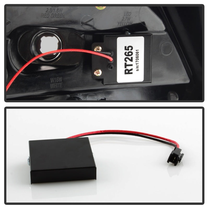 Feux arrière à LED Spyder 12-14 Ford Focus 5DR - Fumée noire (ALT-YD-FF12-LED-BSM)