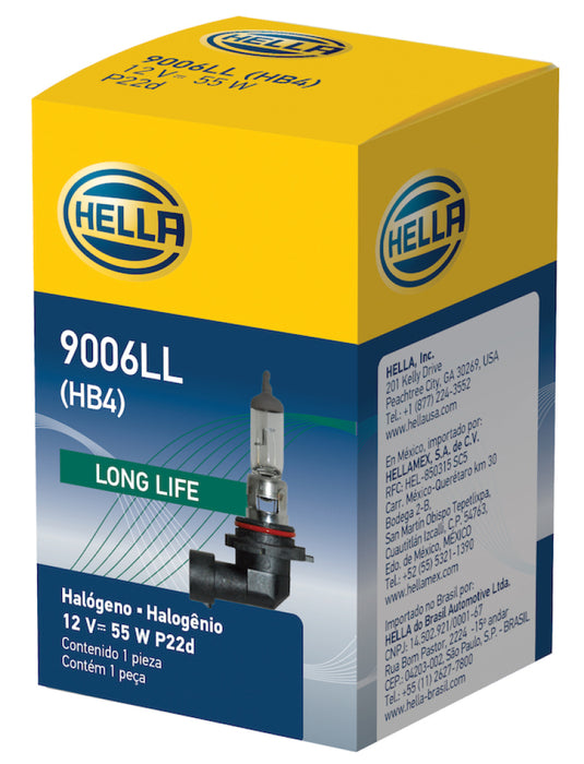 Ampoule Hella 9006/HB4 12V 55W P22d T4 LONGLIFE