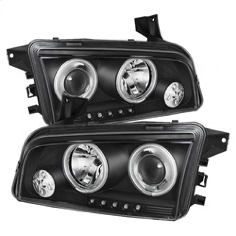 Phares de projecteur Spyder Dodge Charger 06-10 Modèle halogène CCFL Halo LED Blk PRO-YD-DCH05-CCFL-BK