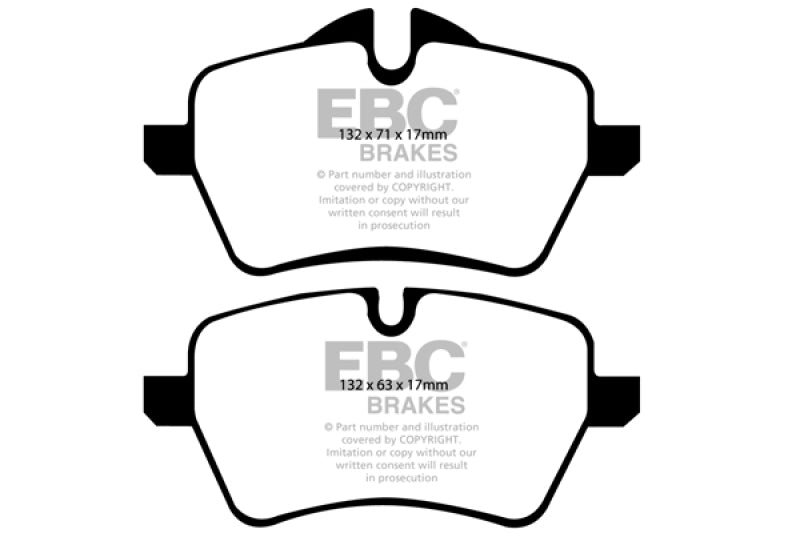 Plaquettes de frein avant EBC 07-14 Mini Hardtop 1.6 Turbo Cooper S Ultimax2