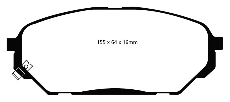 Plaquettes de frein avant EBC 07-12 Hyundai Veracruz 3.8 Greenstuff