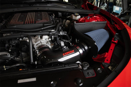 Admission d'air en fibre de carbone Corsa 17-21 Chevrolet Camaro ZL1 avec filtration d'huile MaxFlow 5