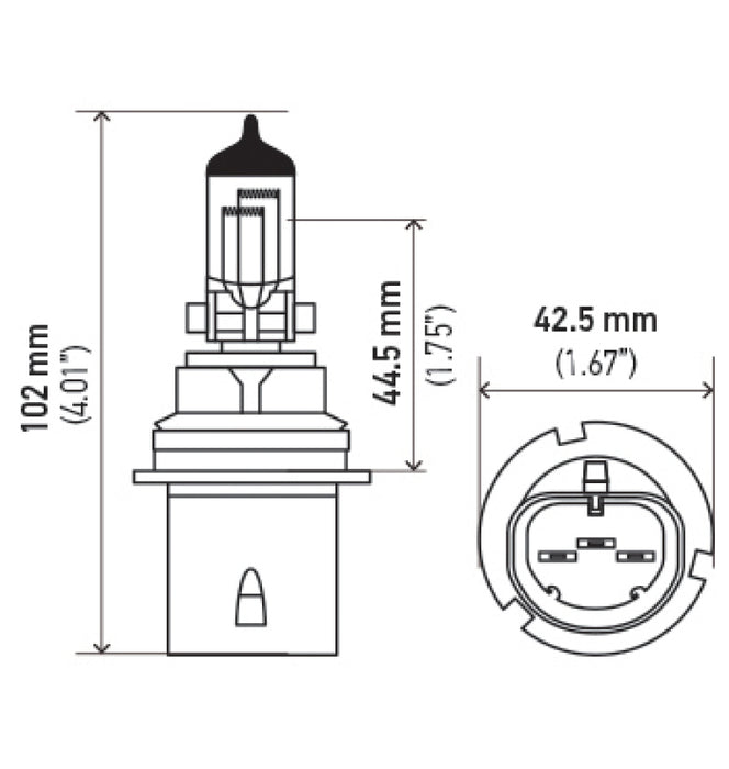 Ampoule Hella 9004 12V 65/45W Xen Blanc Xb (2)