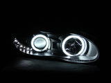 Phares de projecteur ANZO 1998-2002 Chevrolet Camaro avec halo noir