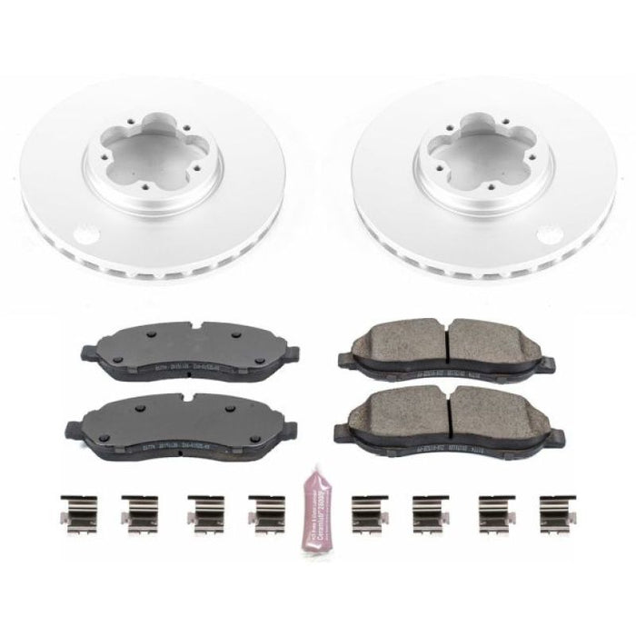 Kit de freins avant Power Stop 15-19 avec revêtement Geomet Z17 Evolution pour Ford Transit-150