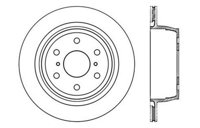 Disque de frein cryogénique sport percé StopTech arrière gauche 07-16 Chevy Silverado 1500