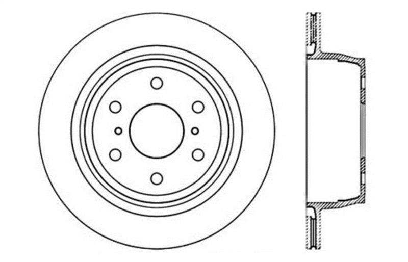 Disque de frein cryogénique sport percé StopTech arrière droit 07-16 Chevy Silverado 1500