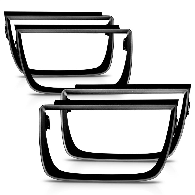 Lunette de feux arrière ANZO 2010-2013 Chevrolet Camaro Lunette de feux arrière - 4 pièces noir mat