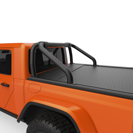 Barre de sport avec revêtement en poudre noire EGR 20-22 Jeep Gladiator RollTrac S-Series Jeep Gladiator
