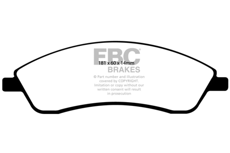 Plaquettes de frein avant Greenstuff EBC 06-07 Cadillac CTS 2.8 (suspension sportive)