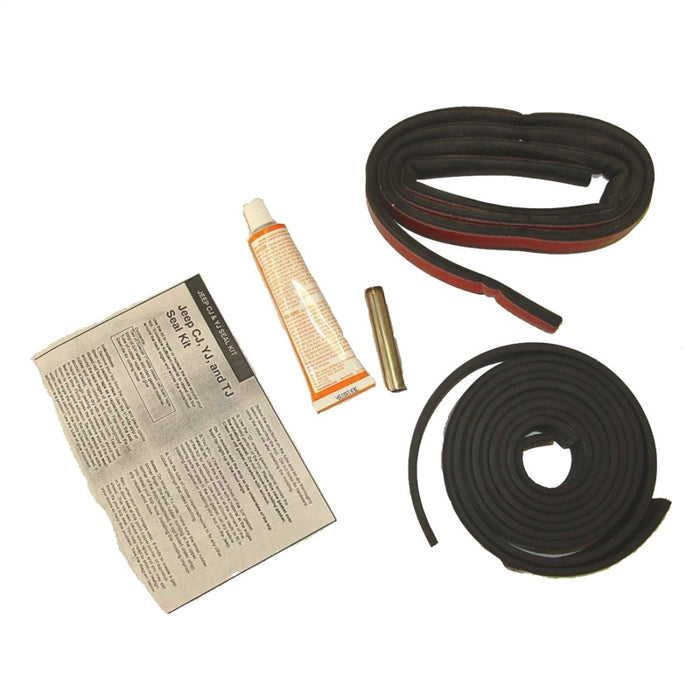 Kit de joints pour toit rigide Omix avec produit d'étanchéité 76-06 CJ et Wrangler