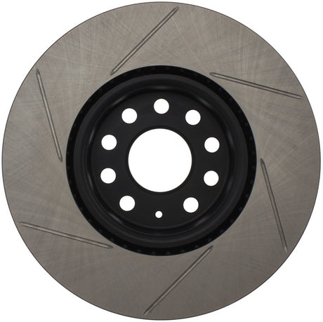 Rotor fendu avant gauche StopTech Power Slot 06-10 Audi A3 / 08-10 TT / 06-09 VW GTI Mlk V/Passat