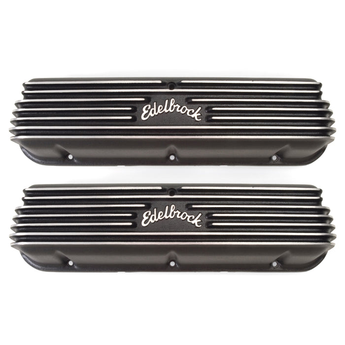 Cache-culbuteurs Edelbrock Classic Series Ford 1962-95 221 351W V8 Noir