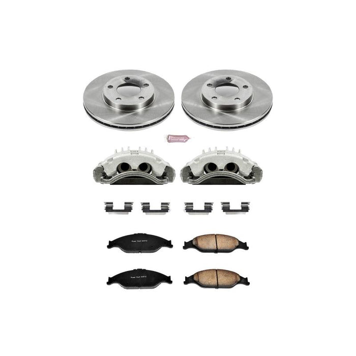 Kit de freins avant Power Stop Autospecialty avec étriers pour Ford Mustang 99-04