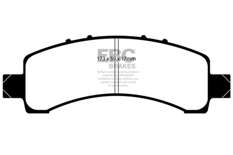 EBC 02 Cadillac Escalade 5.3 (Akebono rear caliper) Greenstuff Rear Brake Pads