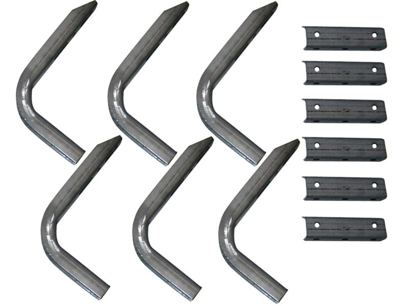 Lund 06-10 Jeep Commander EZ Running Board Mounting Bracket Kit - Brite