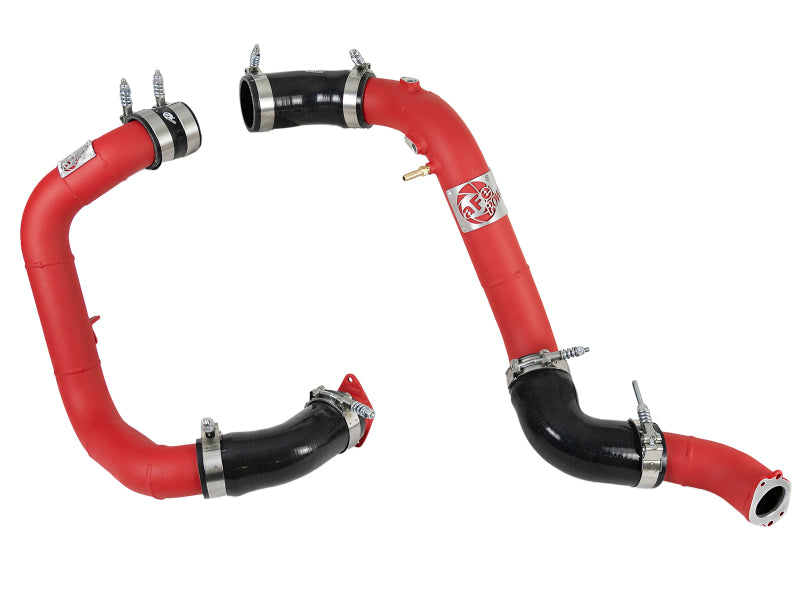 Tubes de refroidisseur intermédiaire aFe Bladerunner 2,25 po et 2,5 po, chaud et froid, Honda Civic I4-1,5 L (t) 16-18 - Rouge