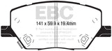 Plaquettes de frein avant EBC 2015+ Fiat 500X 1.4L Turbo Yellowstuff
