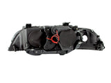 Phares de projecteur ANZO 1997-2001 BMW Série 5 avec halo noir