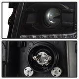 Phares de projecteur Spyder Chevy Silverado 1500 07-13 V2 - LED DRL - Noir PRO-YD-CS07V2-DRL-BK