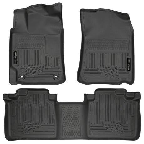 Revêtements de sol noirs Husky Liners 2012 Toyota Camry WeatherBeater Combo