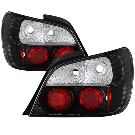 Feux arrière Spyder Subaru Impreza WRX/Sti 02-03 4 portes (ne convient pas aux breaks) de style européen, noirs ALT-YD-SI01-BK