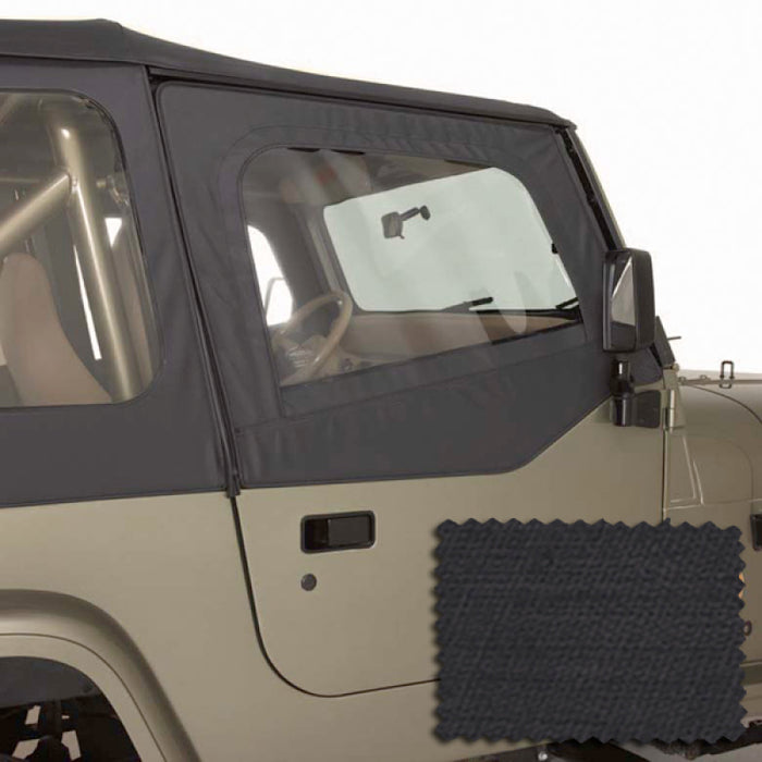 Kit de porte supérieure souple Rugged Ridge Black Diamond 88-95 Jeep Wrangler YJ