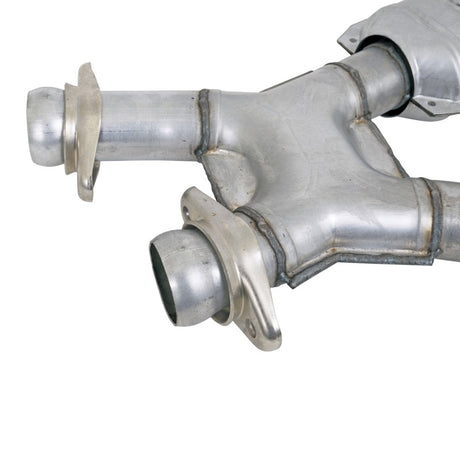 BBK 94-95 Mustang 5.0 Short Mid X Pipe avec convertisseurs catalytiques 2-1/2 pour collecteurs à tube long BBK