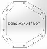 Couvercle de différentiel arrière aFe Power Street Ser brut avec aileron Mach 2017 Ford Diesel Trucks V8-6.7L(td) Dana M275-14