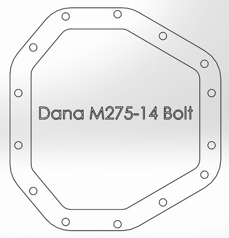 Couvercle de différentiel arrière aFe Power Street Ser brut avec aileron Mach 2017 Ford Diesel Trucks V8-6.7L(td) Dana M275-14