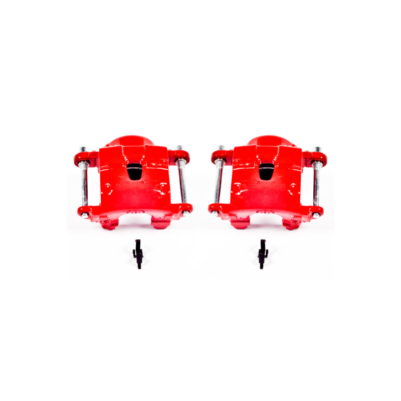 Étriers avant rouges Power Stop 78-85 Avanti II sans supports - Paire