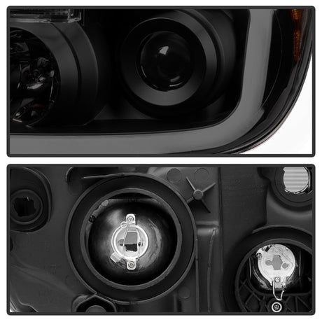 Barre lumineuse LED Xtune pour Toyota Tundra 07-13, phares de projecteur, noir fumé PRO-JH-TTU07-LED-BSM