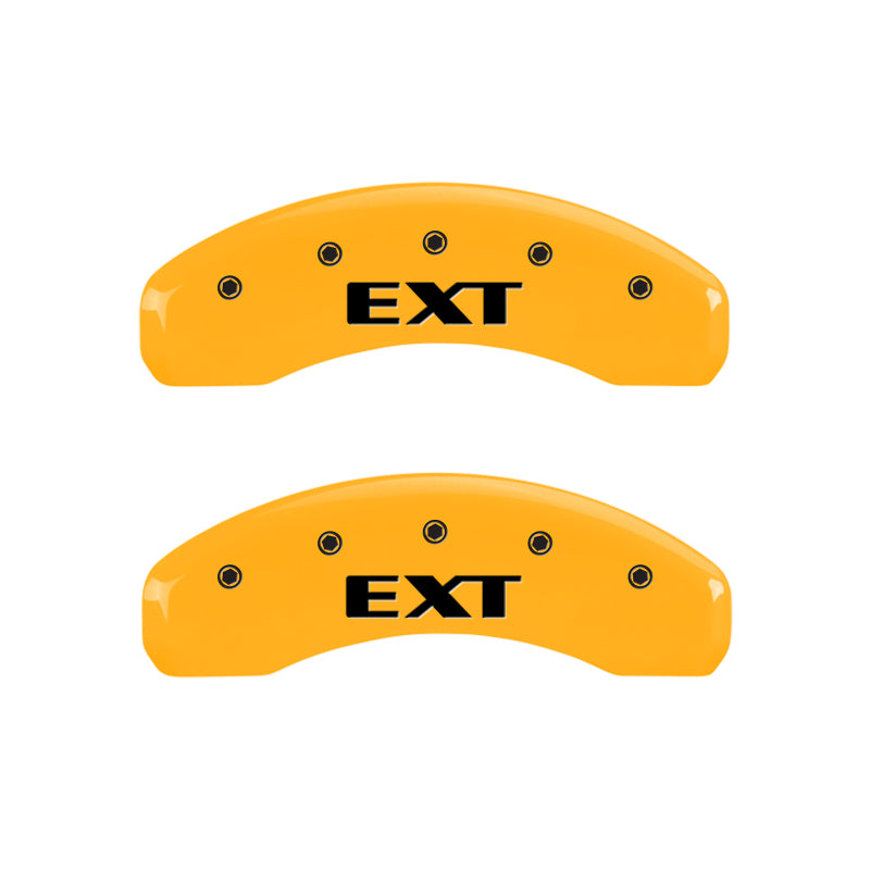 Couvre-étriers MGP 4 gravés pour Escalade arrière EXT Finition jaune Blk Char 2003 Cadillac Escalade ESV