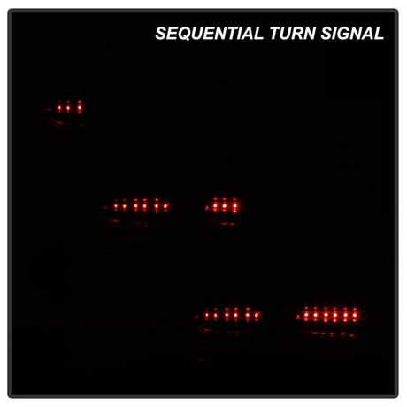 Spyder Chevy Camaro 16-18 (Do Not Fit Halogen Model) LED Tail Lights Black ALT-YD-CCAM16LED-SEQ-BK