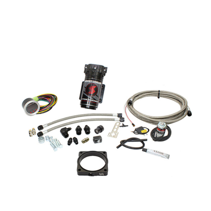 Kit d'injection d'eau Snow Performance 08+ Charger Stg 2 Boost Cooler F/I (SS Brded Line/4AN) sans réservoir