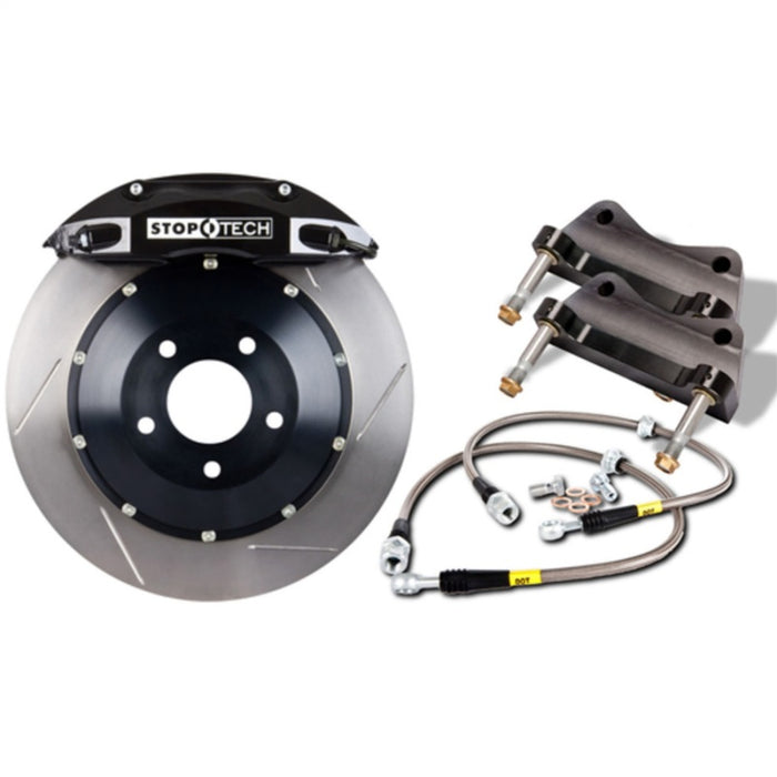 Étriers arrière StopTech BBK 01-07 BMW M3 (E46) à 4 pistons 355x32 noirs Rotors fendus en deux parties