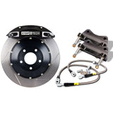 Étriers avant StopTech 08-09 BMW M3 (E92) V8 355x35 noirs ST-40 Rotors fendus/plaquettes/conduites SS