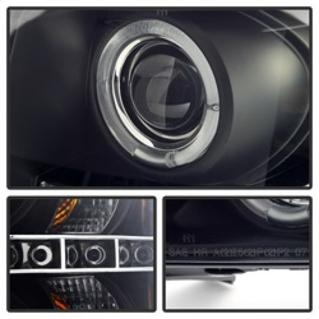 Phares de projecteur Spyder Chevy Silverado 1500/2500 07-13 LED Halo LED Blk Smke PRO-YD-CS07-HL-BSM