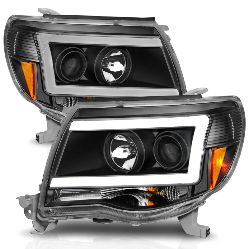 Phares de style barre lumineuse de projecteur ANZO 05-09 Toyota Tacoma avec barre lumineuse C