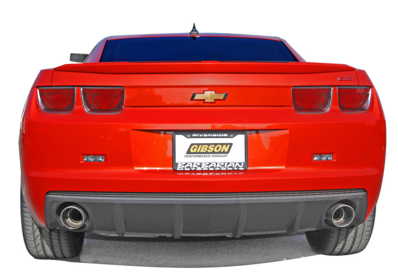 Échappement double Cat-Back de 2,25 po pour Chevrolet Camaro SS 2010 de Gibson - Acier inoxydable