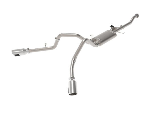 aFe Gemini XV 3in 304 SS Cat-Back Exhaust 15-20 Ford F-150 V6 2.7L/3.5 w/ Polished Tips