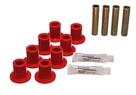 Jeu de bagues de ressort à lames Energy Suspension - Rouge