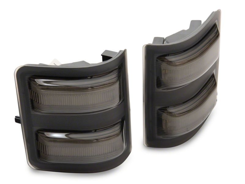 Feux de position latéraux à LED Axial Switchback pour Ford F-250/F-350 Super Duty de Raxiom 11-16 - Fumés