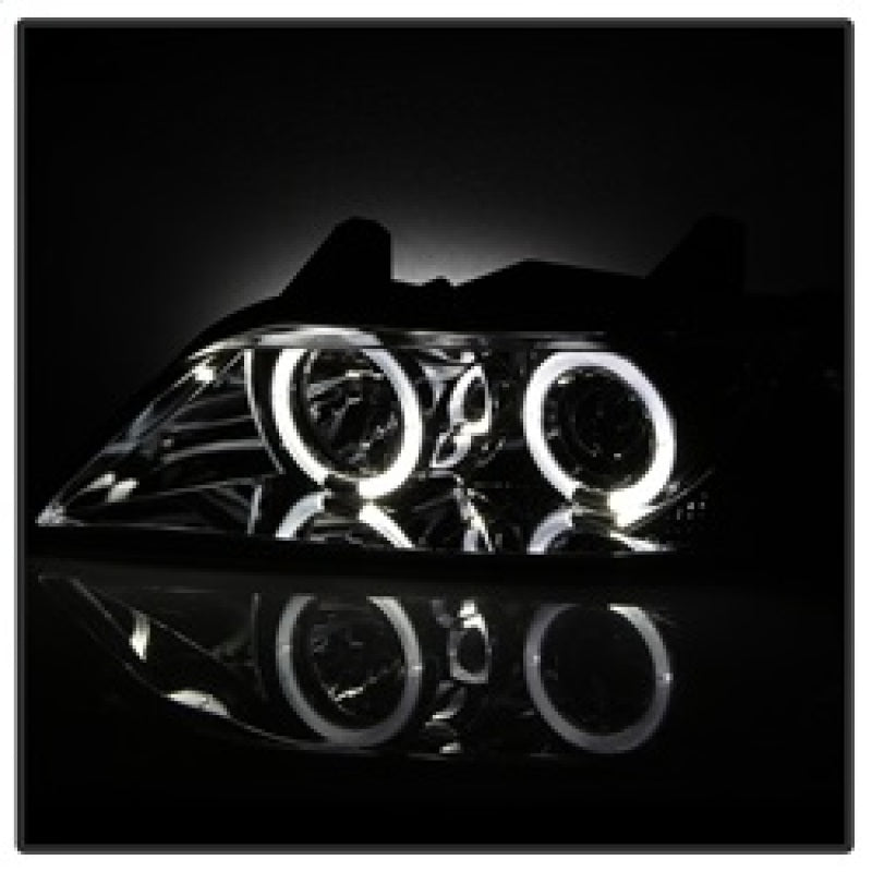 Phares de projecteur Spyder BMW Z3 96-02 LED Halo Chrome High H1 Low H1 PRO-YD-BMWZ396-HL-C